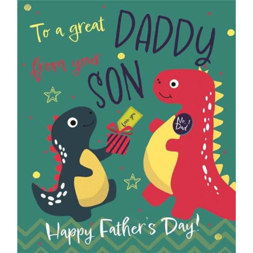 Picture of TO A GREAT DADDY FROM YOUR SON FATHERS DAY CARD